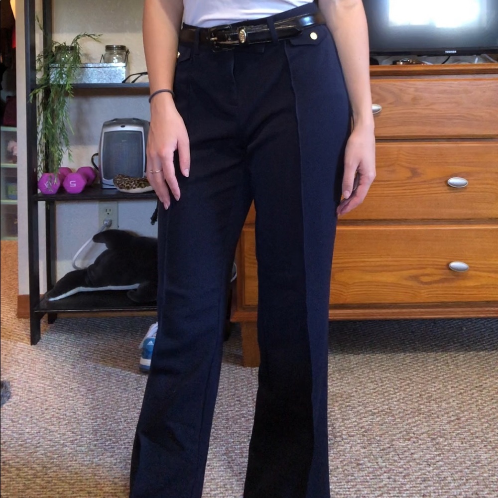 Dark Blue Anne Klein Dress Pants